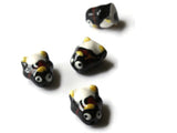 Porcelain Penguin Beads Bird Beads Porcelain Glass Beads Antarctic Animal Beads Jewelry Making Beading Supplies Loose Bead