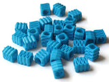 14mm Blue Ribbon Acrylic Beads Plastic Rectangle Beads Jewelry Making Beading Supplies Loose Large Hole Beads to String Smileyboy