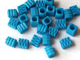14mm Blue Ribbon Acrylic Beads Plastic Rectangle Beads Jewelry Making Beading Supplies Loose Large Hole Beads to String Smileyboy
