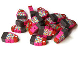 20 Cute Cupcake Beads with Sprinkles and a Cherry on Top Polymer Clay Beads