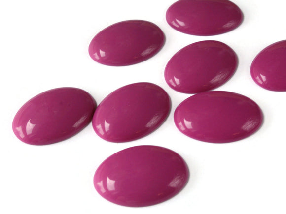 9 28mm x 21mm Pink Oval Cabochons Flat Back Cabochons Vintage Lucite Cabochons Plastic Cabochons Jewelry Making Crafting Supplies Smileyboy