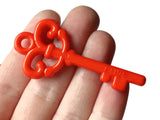 Plastic Key Charm Red Skeleton Key Charms Love Key Pendant Key to Your Heart Acrylic Key Beading Supplies