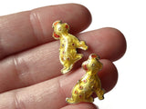 19mm Yellow Cloisonne Dog Beads Yellow Dalmatian Beads Animal Beads Pet Beads Metal Beads Enamel Bead Jewelry Making Beading Supplies
