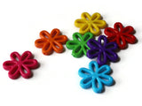 Flower Beads Mixed Color Plant Beads Large Plastic Beads Acrylic Beads to String Jewelry Making Beading Supplies Rainbow Daisy Beads