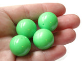 20mm Smooth Round Green Beads Vintage Plastic Beads Jewelry Making Beading Supplies Acrylic Beads Lightweight Sturdy Beads to String