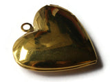 26mm Filigree Heart Locket Gold Tone Brass Locket Charm Jewelry Making and Beading Supplies Diffuser Pendant