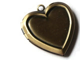 25mm Heart Locket Brass Locket Charm Jewelry Making and Beading Supplies