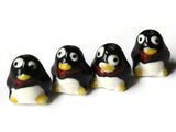 Porcelain Penguin Beads Bird Beads Porcelain Glass Beads Antarctic Animal Beads Jewelry Making Beading Supplies Loose Bead