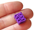 14mm Purple Ribbon Acrylic Beads Plastic Rectangle Beads Jewelry Making Beading Supplies Loose Large Hole Beads to String Smileyboy