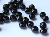 12mm Large Hole Pearls Black Pearls Faux Pearl Beads European Beads Round Pearl Beads Plastic Pearl Beads Acrylic Beads Black Beads