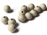 17mm Round Light Brown Wood Beads Wooden Ball Beads Jewelry Making Beading Supplies Macrame Beads Large Hole Beads Natural Beads