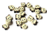 20 Tan Cat Head Beads Animal Beads Polymer Clay Beads Miniature Animals Cat Beads Kawaii Beads Zoo Beads Jewelry Making Beading Supplies
