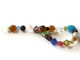 8 Inch Strand of Mixed Glass Beads to String Jewelry Making Beading Supplies Multi-Color Beads Mixed Shape Beads