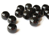 15mm Black Large Hole Beads Plastic Beads Jewelry Making Beading Supplies Round Black Beads Macrame Beads Hair Beads Loose Beads