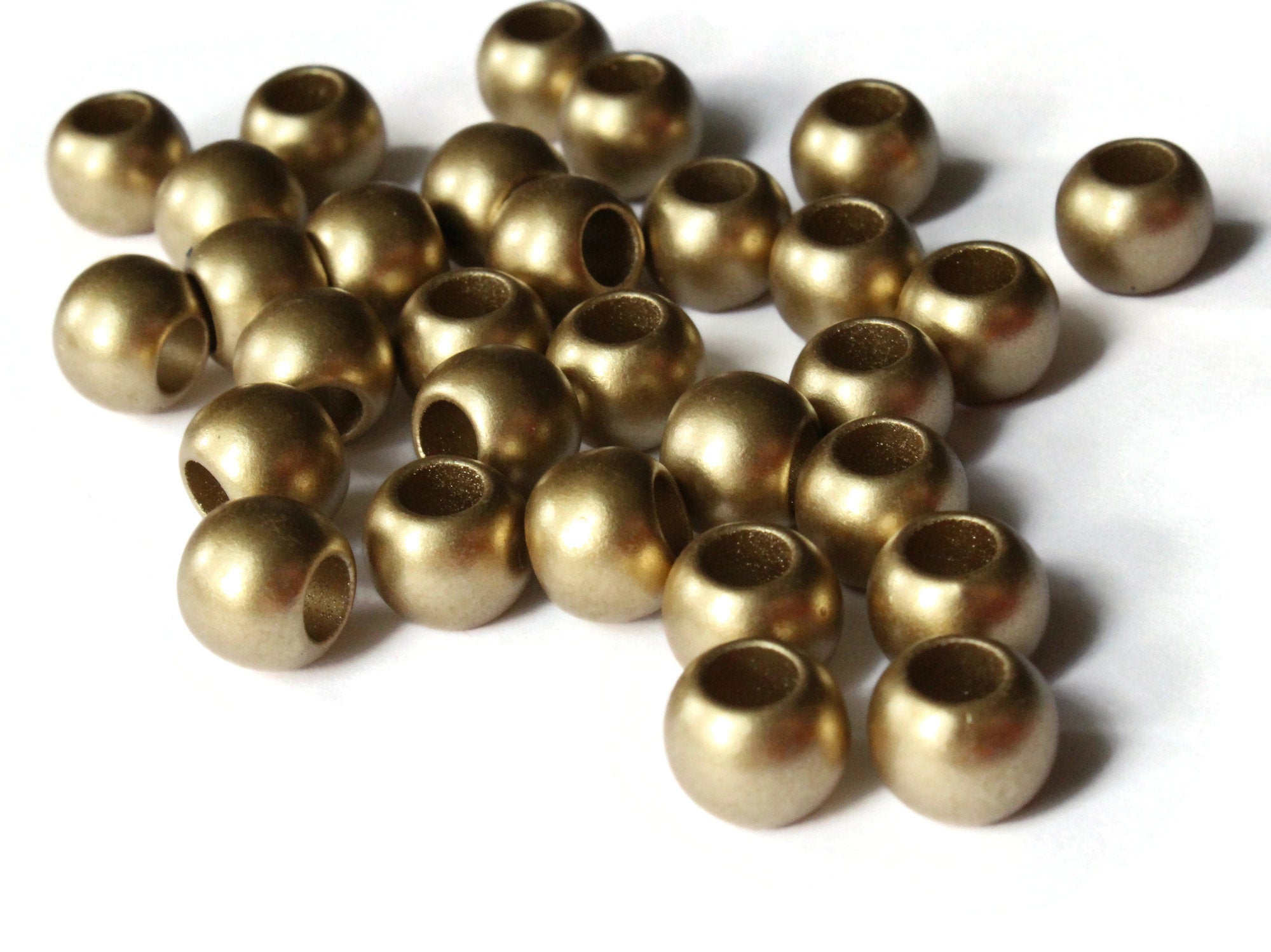 30 12mm Gold Acrylic Tube Beads to String Large Hole Beads by Smileyboy | Michaels