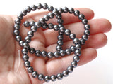 6mm Gray Glass Pearl Beads Faux Pearls Jewelry Making Beading Supplies Round Accent Beads Ball Beads Small Spacer Beads