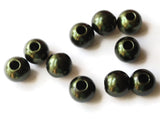10 20mm Large Hole Pearls Forest Green Pearl Beads European Beads Plastic Pearl Beads Round Pearl Beads Plastic Beads Acrylic Beads