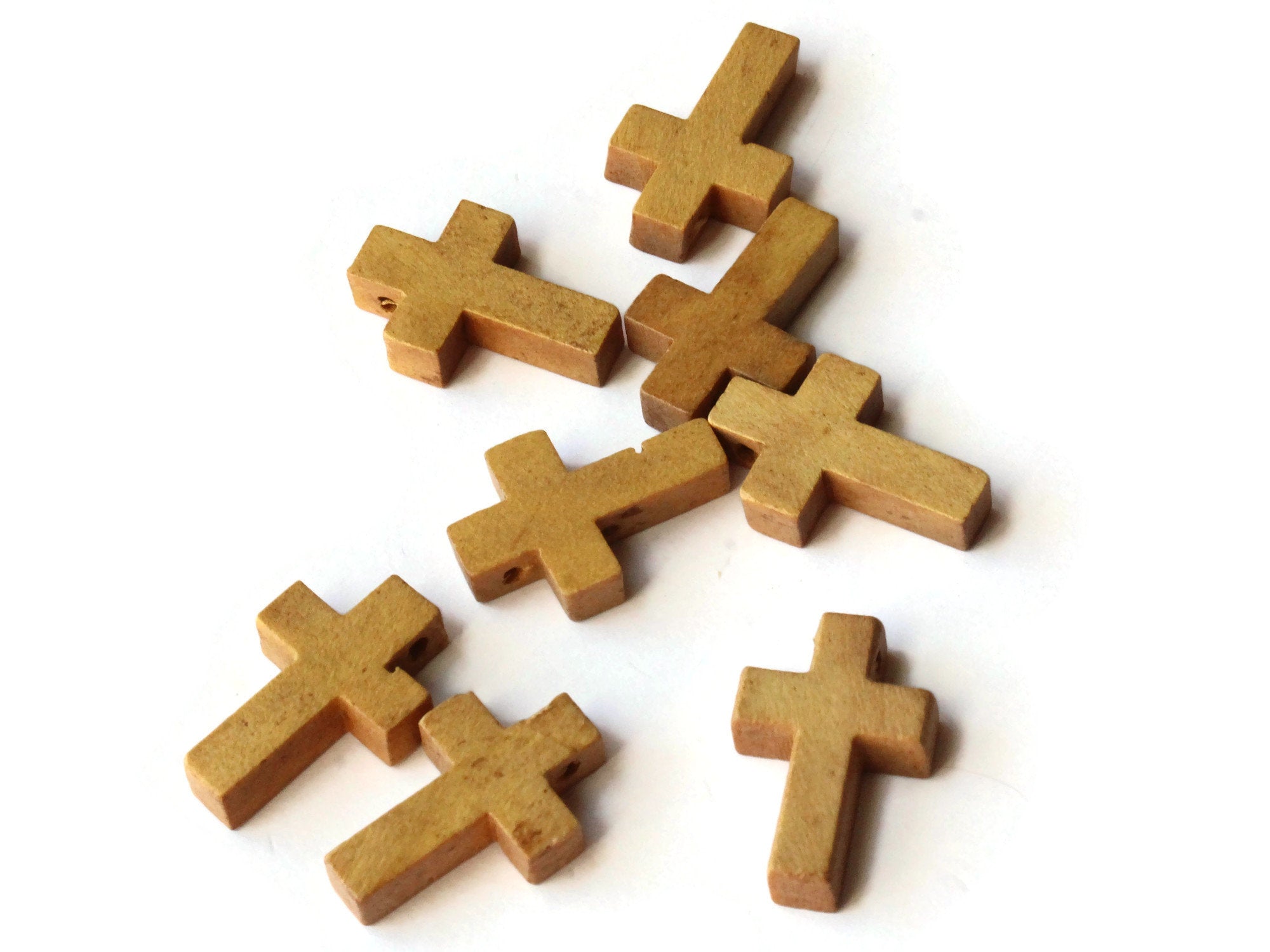 20 21mm Natural Wood Cross Pendant Christian Beads by Smileyboy Beads | Michaels