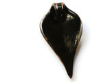 Black Foil Glass Pendant Drip Pendant Jewelry Making Beading Supplies