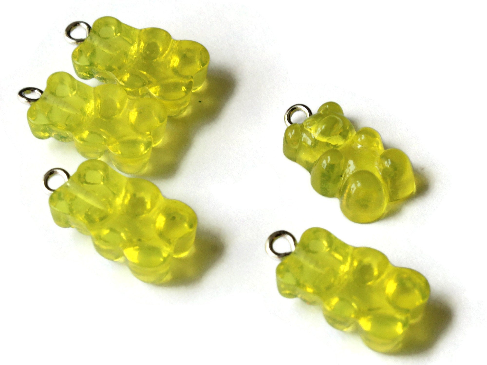 5 20mm Resin Yellow Gummy Bear Charms by Smileyboy Beads | Michaels