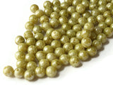 100 8mm Round Beads Green Beads  Vintage Plastic Beads New Old Stock Beads Ball Beads Vintage Beads Jewelry Making Beading Supplies