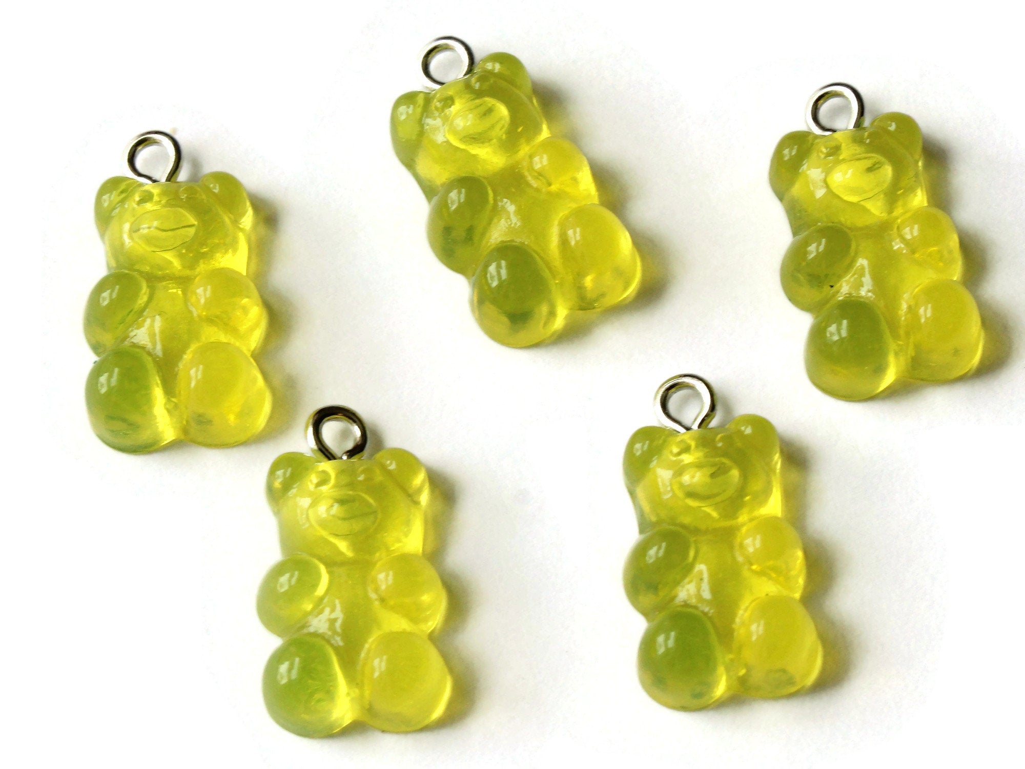 5 20mm Honey Yellow Resin Gummy Bear Charms by Smileyboy Beads | Michaels