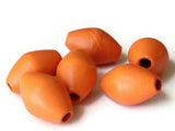 6 29mm Orange Wooden Bicone Beads Vintage Wood Beads Chunky Beads Macrame Beads Loose Beads Smileyboy Jewelry Making Beading Supplies