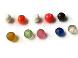 10 Colors 10mm Round Glass Beads Mixed Color Beads Kit - Bead Box Jewelry Making Beading Supplies