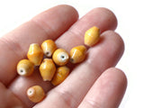 10mm Light Orange Beads Ugandan Paper Beads Fair Trade Beads Small Paper Beads Recycled Beads Upcycled Beads Sealed Paper Beads Smileyboy