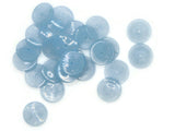 25 14mm Light Sky Blue Disc Beads Vintage Plastic Beads Saucer Beads Flat Disc Beads Loose Beads Round Beads Jewelry Making Beading Supplies