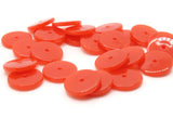 25 14mm Red Disc Beads Vintage Plastic Beads Saucer Beads Flat Disc Beads Loose Beads Round Beads Jewelry Making Beading Supplies