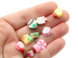 25 10mm Cupcake, Popsicle, Ice Cream and Candy Beads Sweet Treat Beads Dessert Food Beads Polymer Clay Beads Jewelry Making Beading Supply