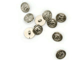 10 15mm Anchor Buttons Nautical Buttons Silver Shank Buttons Plastic Buttons Acrylic Buttons Jewelry Making Beading Supplies Sewing Supplies