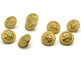 10 15mm Anchor Buttons Nautical Buttons Gold Shank Buttons Plastic Buttons Acrylic Buttons Jewelry Making Beading Supplies Sewing Supplies