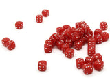 50 8mm Opaque Red Dice Beads Cube Beads 6 sided Dice Beads Acrylic Cube Beads Plastic Dice Beads jewelry Making Beading Supplies