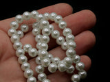 70 6mm White Glass Pearl Beads Faux Pearls Jewelry Making Beading Supplies Round Accent Beads Ball Beads Small Spacer Beads