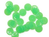25 14mm Light Green Disc Beads Vintage Plastic Beads Saucer Beads Flat Disc Beads Loose Beads Round Beads Jewelry Making Beading Supply
