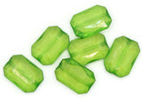 6 30mm Green Beads Acrylic Gems Rectangle Jewel Beads Acrylic Jewels Plastic Beads to String Jewelry Making Beading Supplies