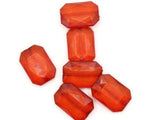 6 30mm Red Beads Acrylic Gems Rectangle Jewel Beads Acrylic Jewels Plastic Beads to String Jewelry Making Beading Supplies