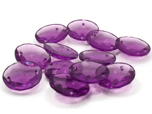 12 19mm Faceted Round Cabochons Purple Cabochons Vintage West Germany Plastic Cabochons Sew On Cabochons Jewelry Making Beading Supplies