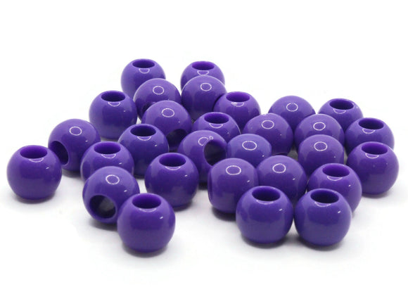 Darice Opaque Pony Beads Purple 6mm x 9mm