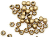40 12mm Satin Golden Yellow Acrylic Beads Round Beads to String Large Hole Beads Lightweight Beads European Style Beads Jewelry Making