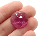 12 19mm Faceted Round Cabochons Purple Cabochons Vintage West Germany Plastic Cabochons Sew On Cabochons Jewelry Making Beading Supplies
