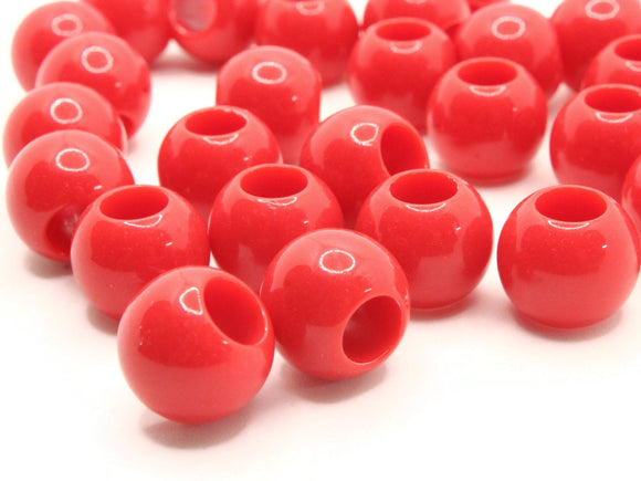 Red Crystal Large Hole Beads