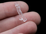 20 21mm Clear Vintage Plastic Beads Branch Beads Jewelry Making Beading Supplies Loose Beads to String