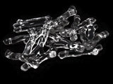 20 21mm Clear Vintage Plastic Beads Branch Beads Jewelry Making Beading Supplies Loose Beads to String