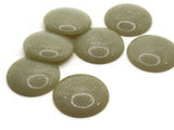 8 30mm Greenish Gray with White SpecklesCabochons Vintage  Lucite Cabochons Plastic Cabochons Jewelry Making Supplies Jewelry Findings