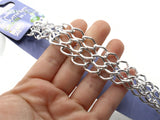 36 Inch Curb Chain Bright Silver Chain Bead Smith Chain Anodized Aluminum Chain Jewelry Making Beading Supplies Jewelry Findings 14.4mmx9mm