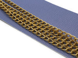 36 Inch Curb Chain Bright Gold Chain Bead Smith Chain Anodized Aluminum Chain Jewelry Making Beading Supplies Jewelry Findings 6mm x3.6mm