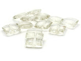 12 16mm Clear Beads Acrylic Gems Square Jewel Beads Acrylic Jewels Plastic Beads to String Jewelry Making Beading Supplies